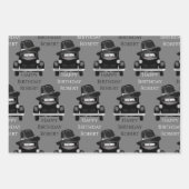 カッコいい&クラシックパーソナライズされた車 ラッピングペーパーシート (正面)