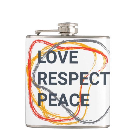 カッコいい,トレンディー,ことわざの都市グラフィックデザイン フラスク (正面)