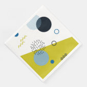 カッコいい,トレンディー,モダン，メンフィス青幾何学模様 (コーナー)