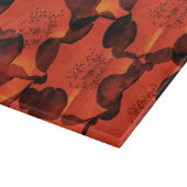 カッコいい,トレンディー,ユニーク花のパターンのデジタルアート カッティングボード (角)