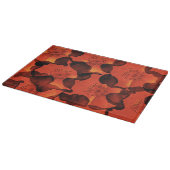 カッコいい,トレンディー,ユニーク花のパターンのデジタルアート カッティングボード (角)