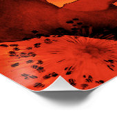 カッコいい,トレンディー,ユニーク花のパターンのデジタルアート ポスター (コーナー)