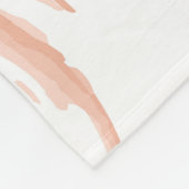 カッコいい,トレンディー，波モダン水色ブラシ フリースブランケット (角)