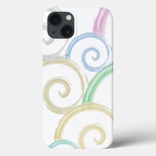 カッコいい,トレンディー,波モダン水色ブラシ Case-Mate iPhoneケース (裏面)