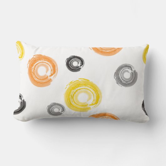 カッコいい,トレンディー，都市，ブモダンラシアート ランバークッション (正面)