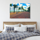 カッコいい&ブリーズアットハリウッドビーチ キャンバスプリント (インサイチュ (寝室))