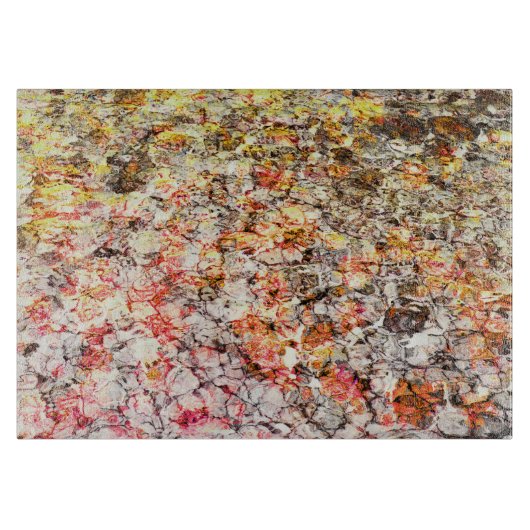 カッコいい、モダンカラフル抽象芸術の背景 カッティングボード (正面)