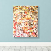 カッコいい、モダンカラフル抽象芸術の背景 キャンバスプリント (インサイチュ (ウッドフロア))