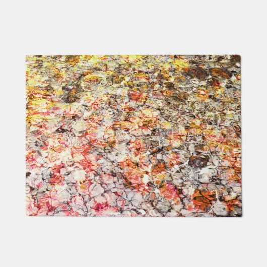 カッコいい、モダンカラフル抽象芸術の背景 ドアマット (正面)