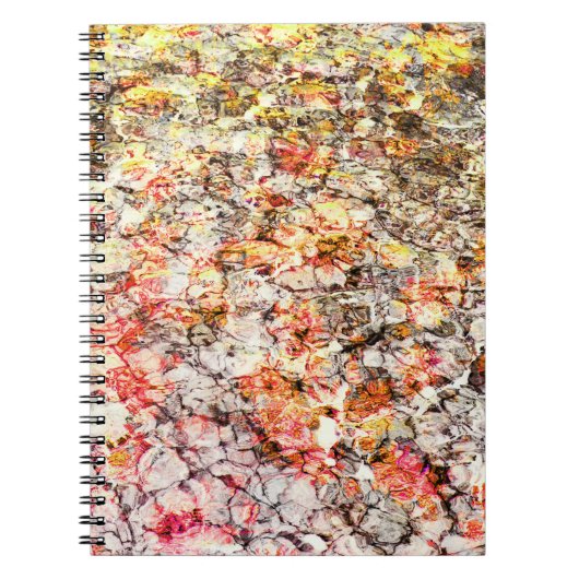 カッコいい、モダンカラフル抽象芸術の背景 ノートブック (正面)