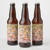 カッコいい、モダンカラフル抽象芸術の背景 ビールラベル (ボトル)