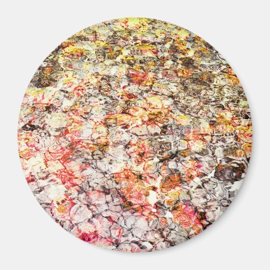 カッコいい、モダンカラフル抽象芸術の背景 マグネット (正面)