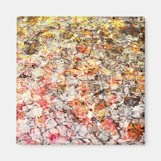 カッコいい、モダンカラフル抽象芸術の背景 マグネット (正面)