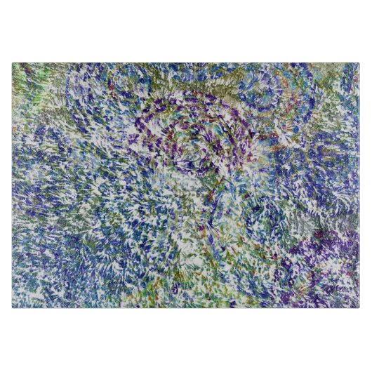 カッコいい、モダントレンディーカラフル抽象芸術の背景 カッティングボード (正面)