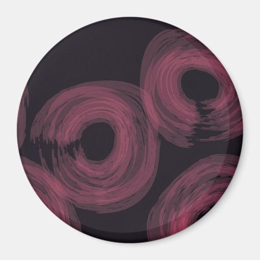 カッコいい,,モダントレンディー水彩ブラシイラストレーション マグネット (正面)