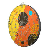 カッコいい,モダントレンディー，都市メンフィスイラストレーション ダーツボード (正面右)