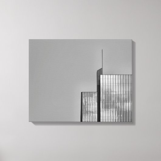 カッコいい,モダン都市建築の写真 キャンバスプリント (正面)