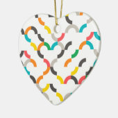 カッコいい, モダン,カラフル,トレンディー円の幾何学的 セラミックオーナメント (左)