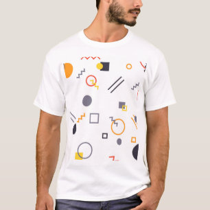 カッコいい、ユニークで、粋な、都市抽象的なイラストレーション Tシャツ