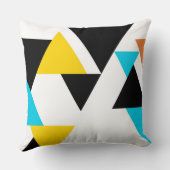 カッコいい、ユニークで、粋な、都市、モダンな三角形 クッション (裏面)