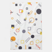 カッコいい,ユニークトレンディー，都市抽象芸術イラストレーション キッチンタオル (縦)