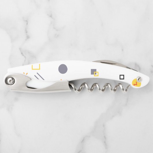 カッコいい,ユニークトレンディー，都市抽象芸術イラストレーション ソムリエナイフ (正面)