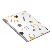 カッコいい,ユニークトレンディー，都市抽象芸術イラストレーション ノートブック (右側)