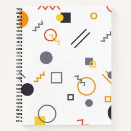 カッコいい,ユニークトレンディー，都市抽象芸術イラストレーション ノートブック