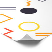 カッコいい,ユニークトレンディー,都市抽象芸術イラストレーション ポスター (角)