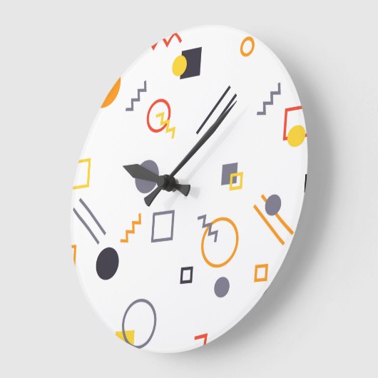 カッコいい,ユニークトレンディー,都市抽象芸術イラストレーション ラージ壁時計 (傾斜)