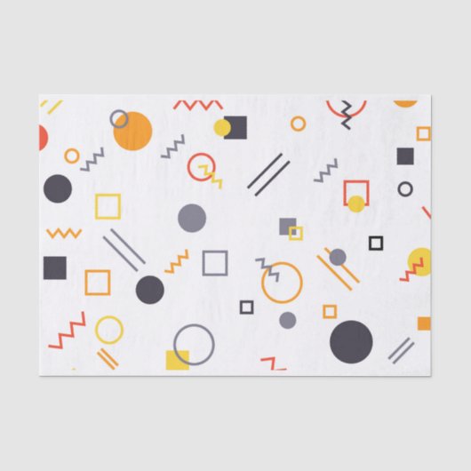 カッコいい,ユニークトレンディー，都市抽象芸術イラストレーション 薄葉紙 (正面)