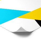 カッコいい,ユニークトレンディー,都市,三角形モダン ポスター (角)