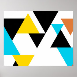 カッコいい,ユニークトレンディー，都市，三角形モダン ポスター