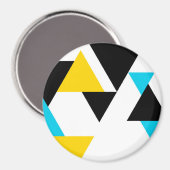 カッコいい,ユニークトレンディー，都市，三角形モダン マグネット (正面/裏面)