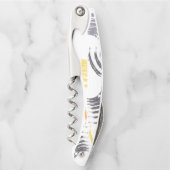 カッコいい,ユニーク,トレンディー，都市のカラフルブラシストローク ソムリエナイフ (正面)