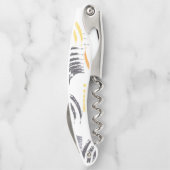 カッコいい,ユニーク,トレンディー，都市のカラフルブラシストローク ソムリエナイフ (裏面)