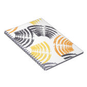 カッコいい,ユニーク,トレンディー，都市のカラフルブラシストローク ノートブック (右側)