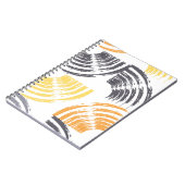 カッコいい,ユニーク,トレンディー，都市のカラフルブラシストローク ノートブック (左側)