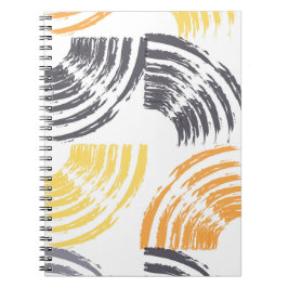 カッコいい,ユニーク,トレンディー，都市のカラフルブラシストローク ノートブック