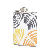 カッコいい,ユニーク,トレンディー，都市のカラフルブラシストローク フラスク (左)