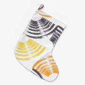 カッコいい,ユニーク,トレンディー，都市のカラフルブラシストローク ラージクリスマスストッキング (正面 (吊り時))