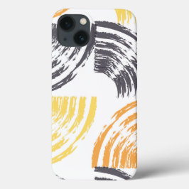カッコいい,ユニーク,トレンディー,都市のカラフルブラシストローク iPhone 13ケース