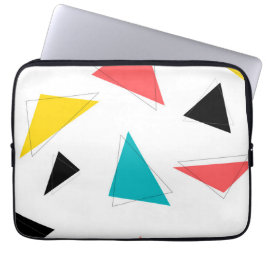 カッコいい、ユニーク、トレンディー、都市カラフル三角形 ラップトップスリーブ