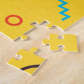 カッコいい,ユニーク,トレンディー，都市幾何学メンフィス ジグソーパズル (側面)