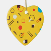 カッコいい,ユニーク,トレンディー,都市幾何学メンフィス セラミックオーナメント (右)