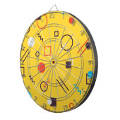 カッコいい,ユニーク,トレンディー，都市幾何学メンフィス ダーツボード (正面右)