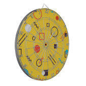 カッコいい,ユニーク,トレンディー，都市幾何学メンフィス ダーツボード (正面左)