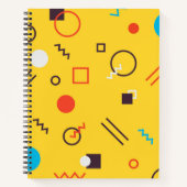 カッコいい,ユニーク,トレンディー，都市幾何学メンフィス ノートブック (正面)