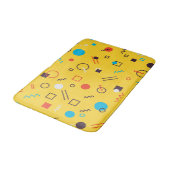 カッコいい,ユニーク,トレンディー，都市幾何学メンフィス バスマット (アングル)