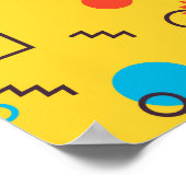 カッコいい,ユニーク,トレンディー,都市幾何学メンフィス ポスター (角)